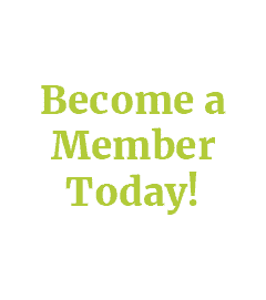 Light green text saying "become a member today!" on a white background.