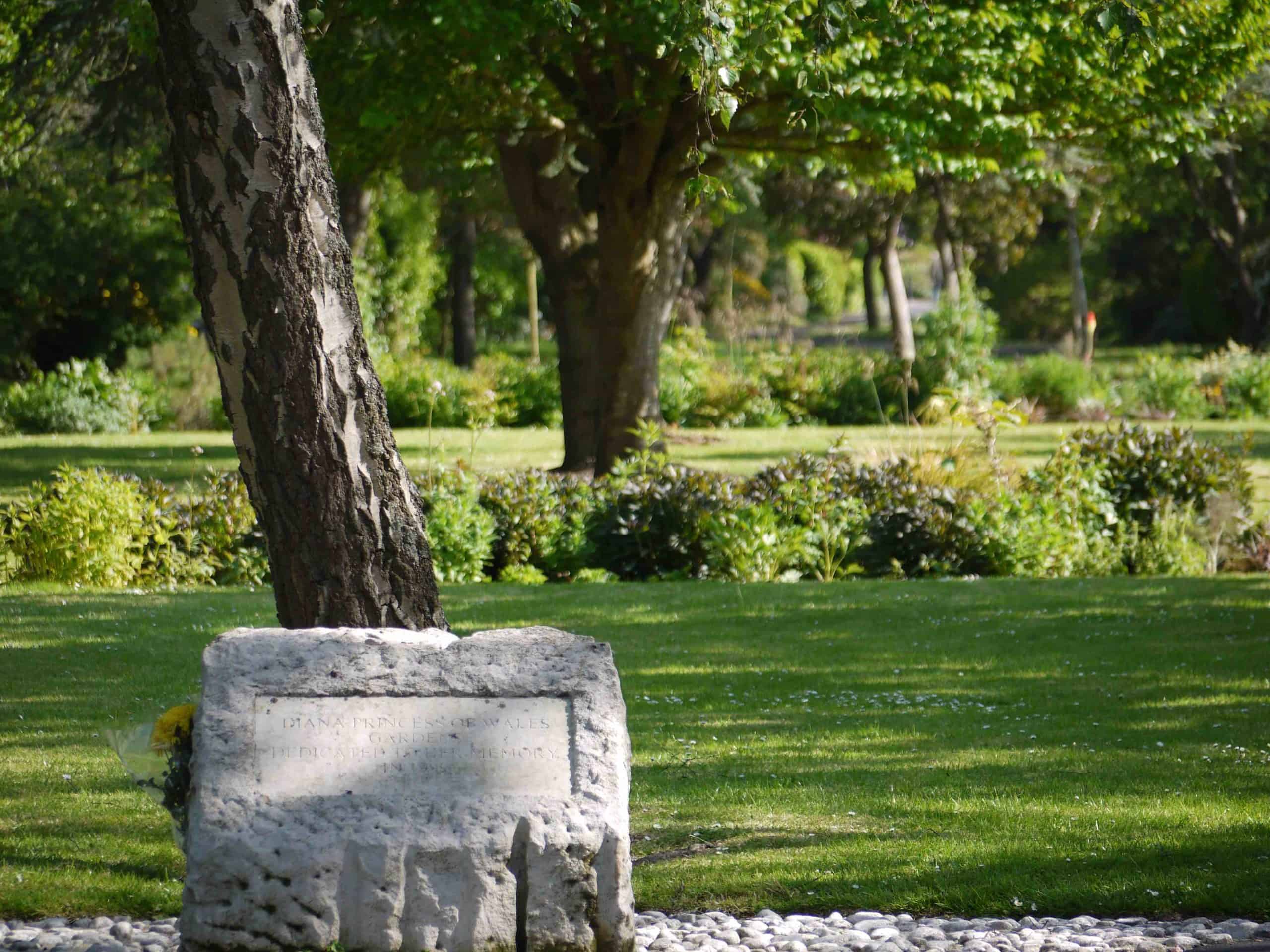 Princess Diana memorial stone Radipole gardens