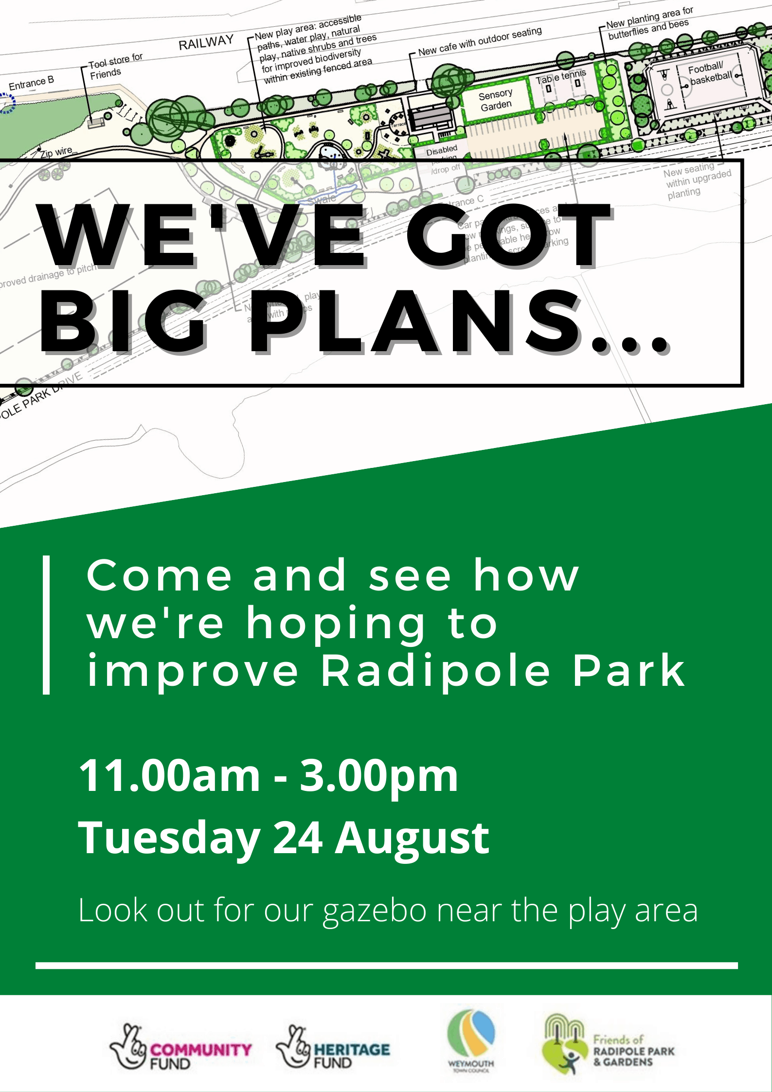 Revealing plans for Radipole Park & Gardens