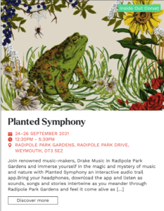 Plant Symphony Music in Radipole gardens