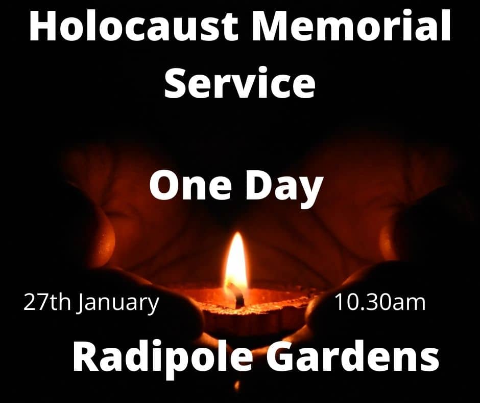 Holocaust memorial 2022 Radipole gardens