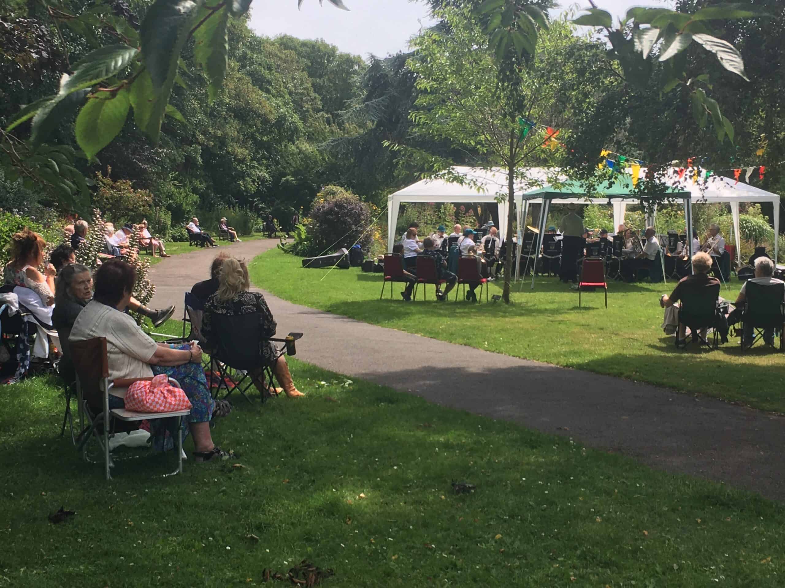 Weymouth concert Brass Band Radipole gardens 2023