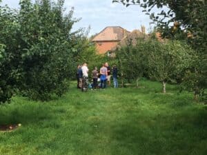 tea time and biscuits radipole community orchard 2023