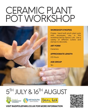 Ceramic Plant Pot Workshop Radipole gardens 2025