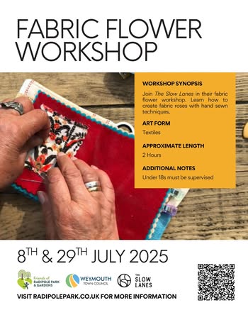 Fabric Flower Making Workshop Radipole 2025