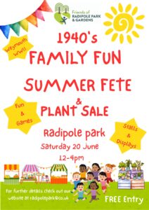 Radipole park 1940's family fun day